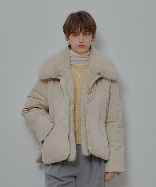 allureville / アルアバイル その他アウター | ファーカラーショートダウンコート | 詳細1