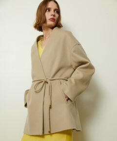 allureville / アルアバイル ダッフルコート | カシミヤ混リバーミドルラップコート