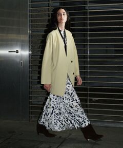 allureville / アルアバイル ダッフルコート | カシミヤ混リバーミドルラップコート