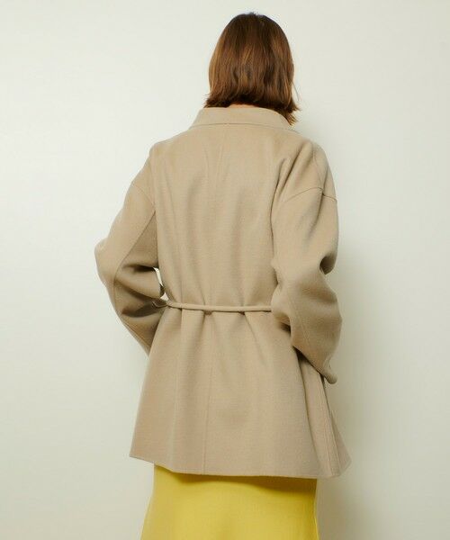 allureville / アルアバイル ダッフルコート | カシミヤ混リバーミドルラップコート | 詳細2