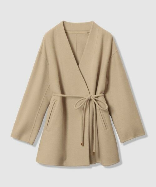 allureville / アルアバイル ダッフルコート | カシミヤ混リバーミドルラップコート | 詳細4