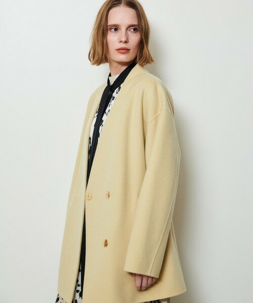 allureville / アルアバイル ダッフルコート | カシミヤ混リバーミドルラップコート | 詳細13