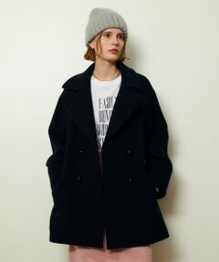 allureville / アルアバイル ピーコート | パイルメルトンデザインＰコート