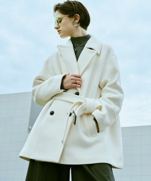 allureville / アルアバイル ピーコート | パイルメルトンデザインＰコート | 詳細1