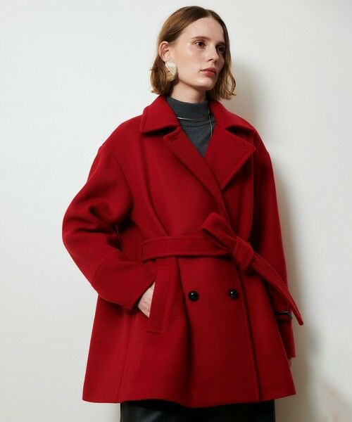 allureville / アルアバイル ピーコート | パイルメルトンデザインＰコート | 詳細11