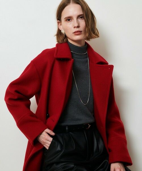 allureville / アルアバイル ピーコート | パイルメルトンデザインＰコート | 詳細15