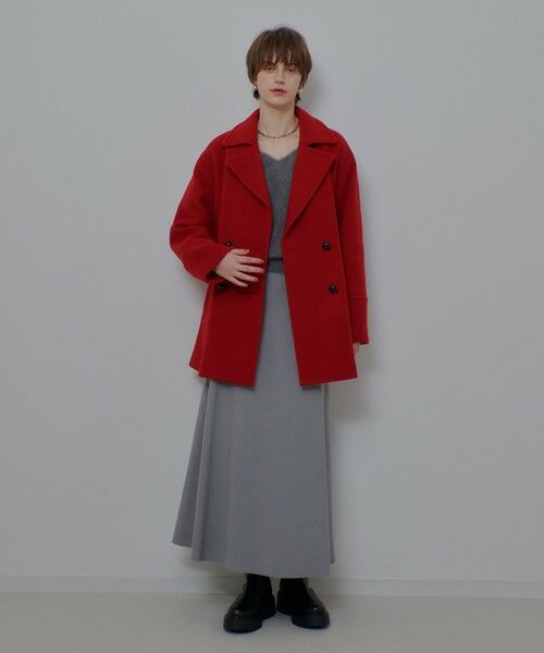 allureville / アルアバイル ピーコート | パイルメルトンデザインＰコート | 詳細9