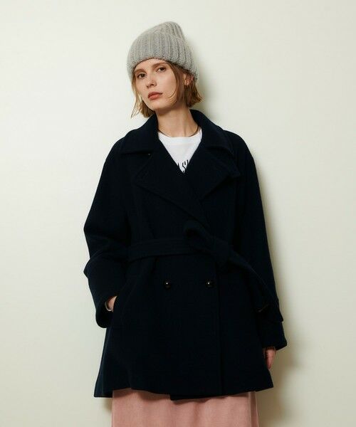 allureville / アルアバイル ピーコート | パイルメルトンデザインＰコート | 詳細28