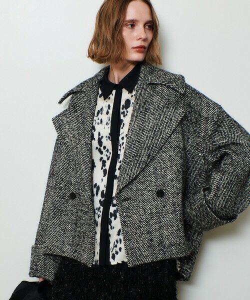 allureville / アルアバイル ダッフルコート | BONOTTOスパンコールショートコート | 詳細1