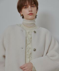 allureville / アルアバイル その他アウター | ツーブロッキングボアコート