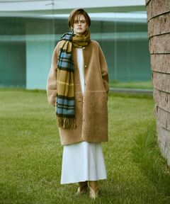 allureville / アルアバイル その他アウター | ツーブロッキングボアコート