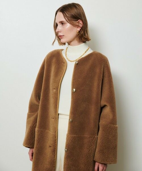 allureville / アルアバイル その他アウター | ツーブロッキングボアコート | 詳細12