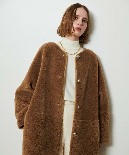 allureville / アルアバイル その他アウター | ツーブロッキングボアコート | 詳細17