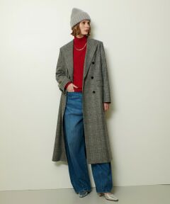 allureville / アルアバイル その他アウター | グレンチェックロングチェスターコート