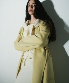 allureville / アルアバイル トレンチコート | カシミヤ混リバーショールコート