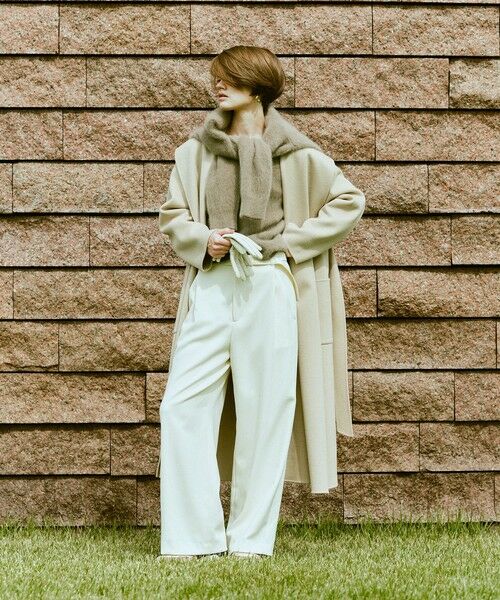 allureville / アルアバイル トレンチコート | カシミヤ混リバーショールコート | 詳細1