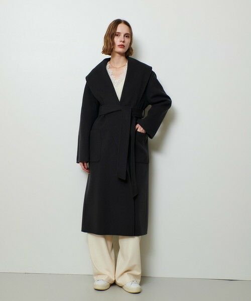 allureville / アルアバイル トレンチコート | カシミヤ混リバーショールコート | 詳細22