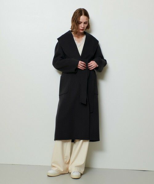 allureville / アルアバイル トレンチコート | カシミヤ混リバーショールコート | 詳細23