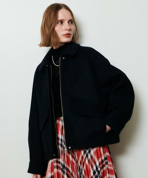 allureville / アルアバイル ブルゾン | ウールモッサステンカラーブルゾン | 詳細4