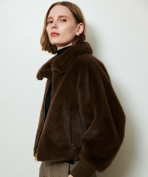 allureville / アルアバイル ブルゾン | フェイクミンクファーブルゾン | 詳細14