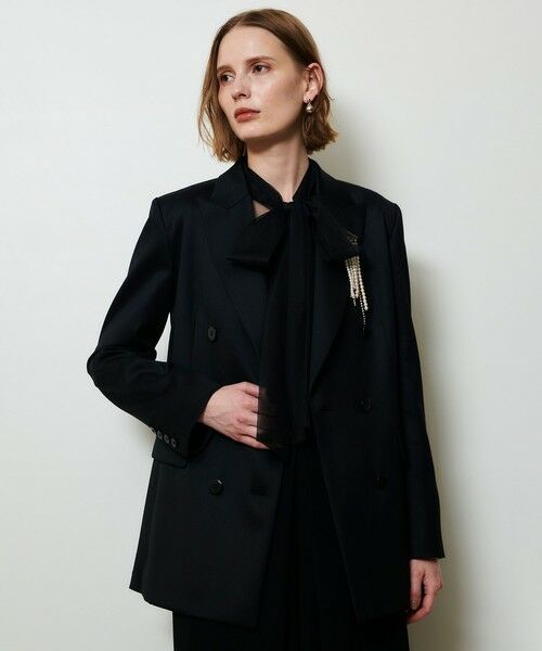 allureville / アルアバイル テーラードジャケット | バックタックダブルブレストジャケット | 詳細1