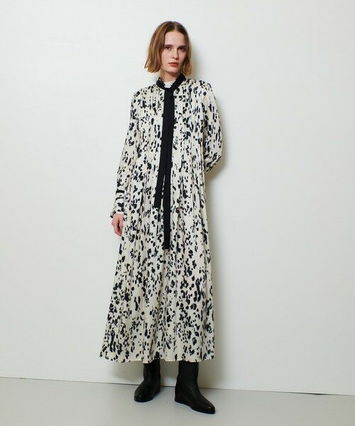 allureville / アルアバイル ロング・マキシ丈ワンピース | OFFICINAプリーツフレアワンピース | 詳細2