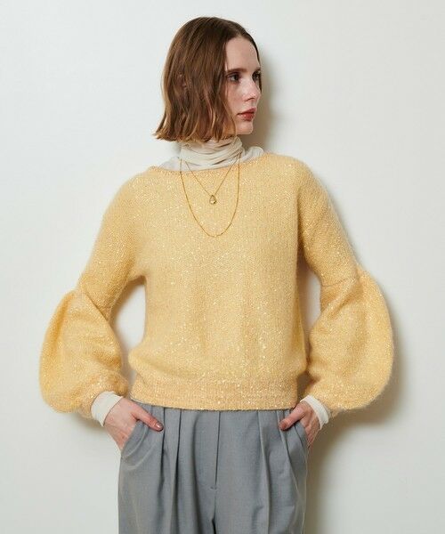 allureville / アルアバイル ニット・セーター | モヘヤスパンコールプルオーバー | 詳細1