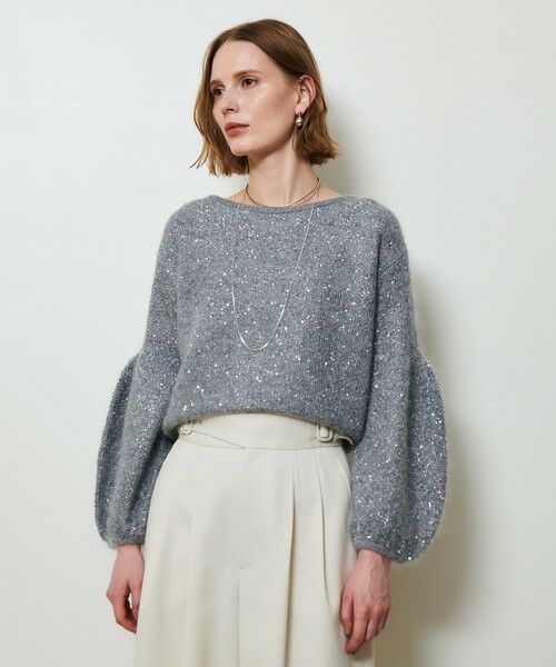 allureville / アルアバイル ニット・セーター | モヘヤスパンコールプルオーバー | 詳細10