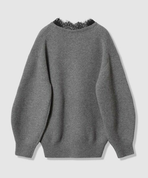 allureville / アルアバイル ニット・セーター | レースドッキングプルオーバー | 詳細13