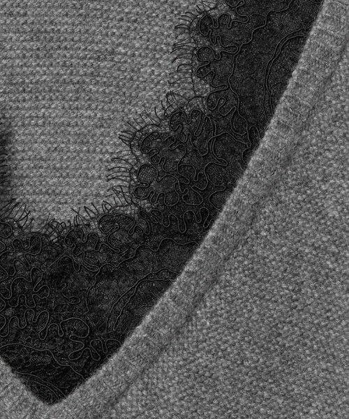 allureville / アルアバイル ニット・セーター | レースドッキングプルオーバー | 詳細15