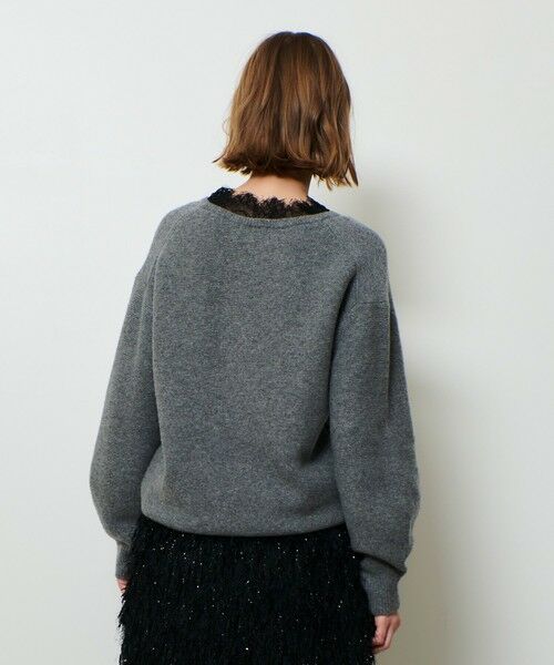 allureville / アルアバイル ニット・セーター | レースドッキングプルオーバー | 詳細9