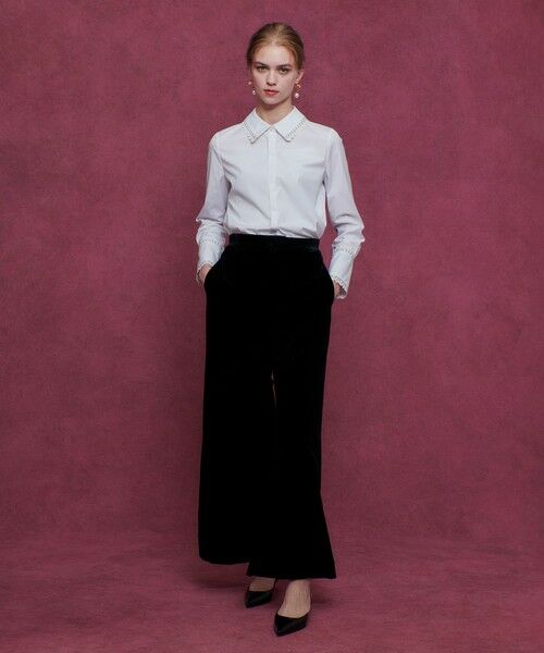 allureville / アルアバイル シャツ・ブラウス | 【LOULOU WILLOUGHBY】レーストリミングシャツ | 詳細5