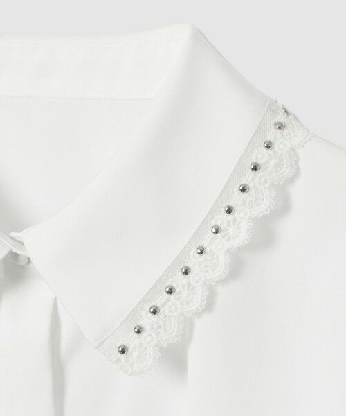 allureville / アルアバイル シャツ・ブラウス | 【LOULOU WILLOUGHBY】レーストリミングシャツ | 詳細9