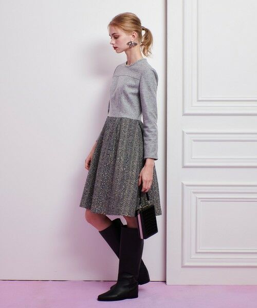 allureville / アルアバイル ロング・マキシ丈ワンピース | 【LOULOU WILLOUGHBY】LINTONラメツイードワンピース | 詳細3