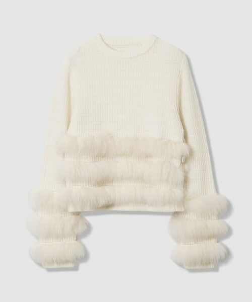 allureville / アルアバイル ニット・セーター | 【LOULOU WILLOUGHBY】フォックスファートリミングプルオーバー | 詳細7