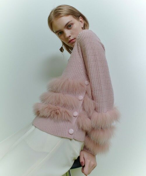 allureville / アルアバイル ニット・セーター | 【LOULOU WILLOUGHBY】フォックスファートリミングプルオーバー | 詳細16