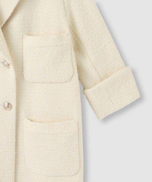 allureville / アルアバイル ダッフルコート | 【LOULOU WILLOUGHBY】ツイードダブルミドルコート | 詳細3