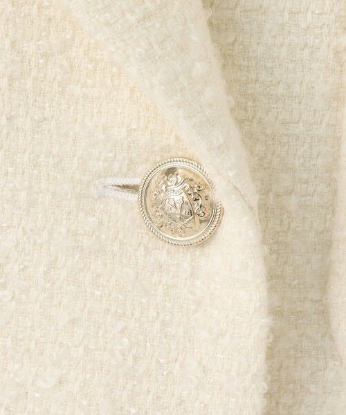 allureville / アルアバイル ダッフルコート | 【LOULOU WILLOUGHBY】ツイードダブルミドルコート | 詳細4