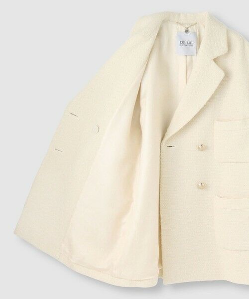 allureville / アルアバイル ダッフルコート | 【LOULOU WILLOUGHBY】ツイードダブルミドルコート | 詳細5