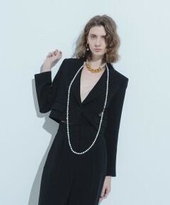 allureville / アルアバイル テーラードジャケット | 【LOULOU WILLOUGHBY】ダブルクロスショートジャケット