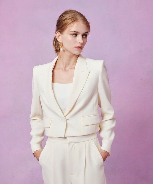 allureville / アルアバイル テーラードジャケット | 【LOULOU WILLOUGHBY】ダブルクロスショートジャケット | 詳細2