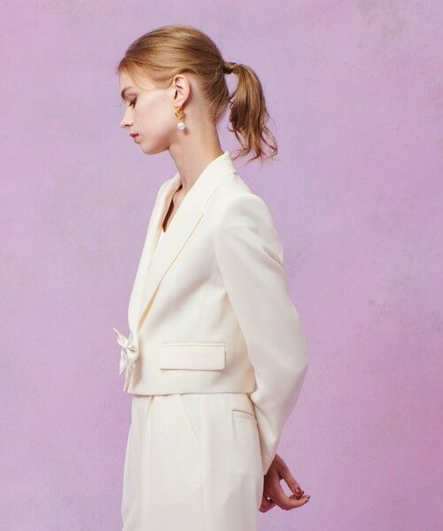 allureville / アルアバイル テーラードジャケット | 【LOULOU WILLOUGHBY】ダブルクロスショートジャケット | 詳細4