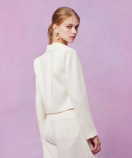 allureville / アルアバイル テーラードジャケット | 【LOULOU WILLOUGHBY】ダブルクロスショートジャケット | 詳細5
