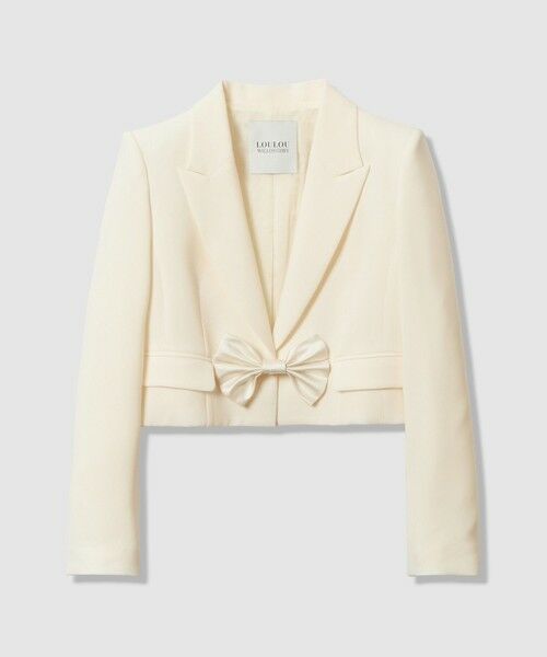 allureville / アルアバイル テーラードジャケット | 【LOULOU WILLOUGHBY】ダブルクロスショートジャケット | 詳細7