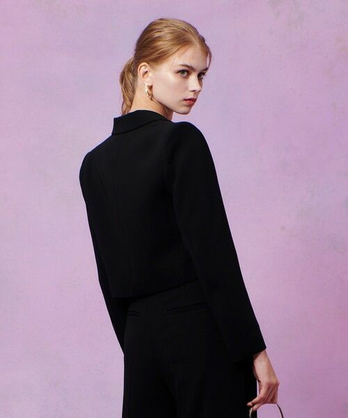 allureville / アルアバイル テーラードジャケット | 【LOULOU WILLOUGHBY】ダブルクロスショートジャケット | 詳細20