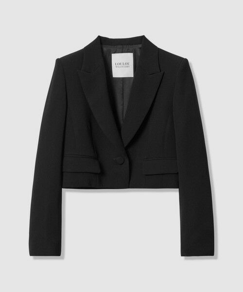 allureville / アルアバイル テーラードジャケット | 【LOULOU WILLOUGHBY】ダブルクロスショートジャケット | 詳細24