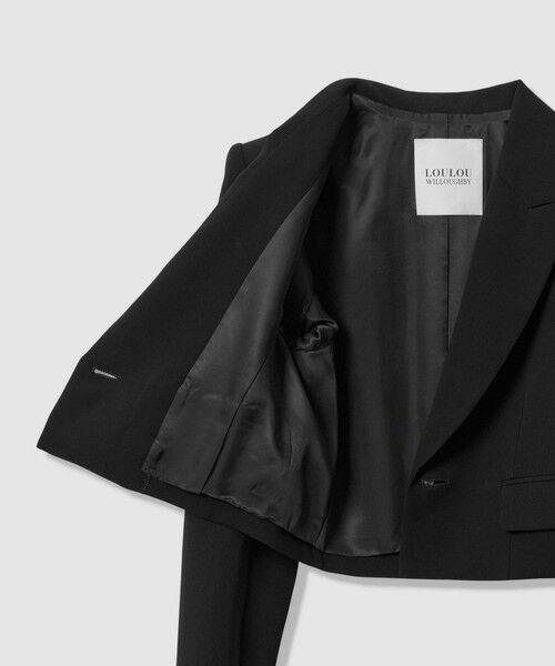 allureville / アルアバイル テーラードジャケット | 【LOULOU WILLOUGHBY】ダブルクロスショートジャケット | 詳細28