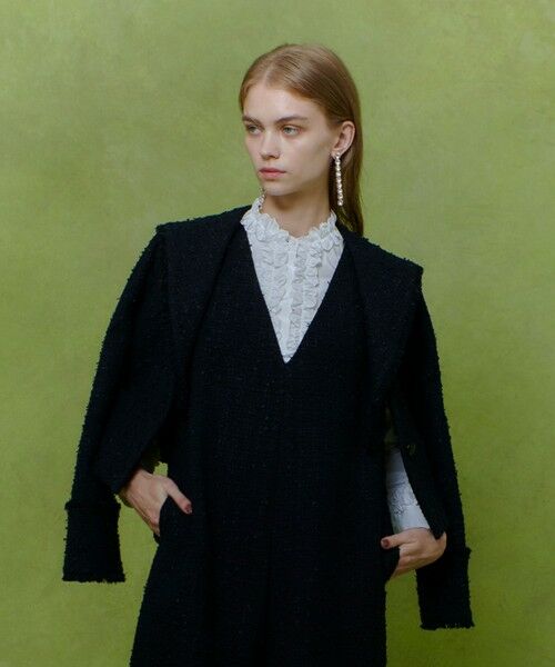allureville / アルアバイル テーラードジャケット | 【LOULOU WILLOUGHBY】ファンシーツイードセーラージャケット | 詳細14