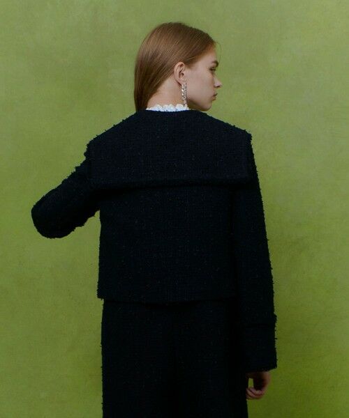 allureville / アルアバイル テーラードジャケット | 【LOULOU WILLOUGHBY】ファンシーツイードセーラージャケット | 詳細17