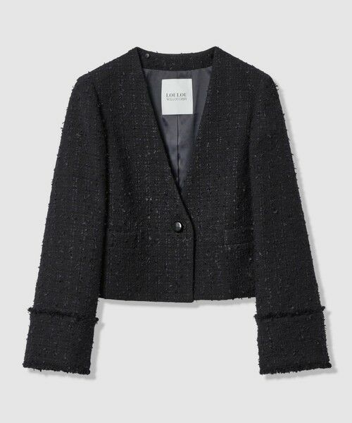 allureville / アルアバイル テーラードジャケット | 【LOULOU WILLOUGHBY】ファンシーツイードセーラージャケット | 詳細22